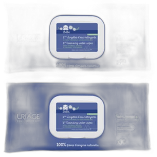 【Uriage】1ère Cleansing Water Wipes 70 Wipes 2pc Set