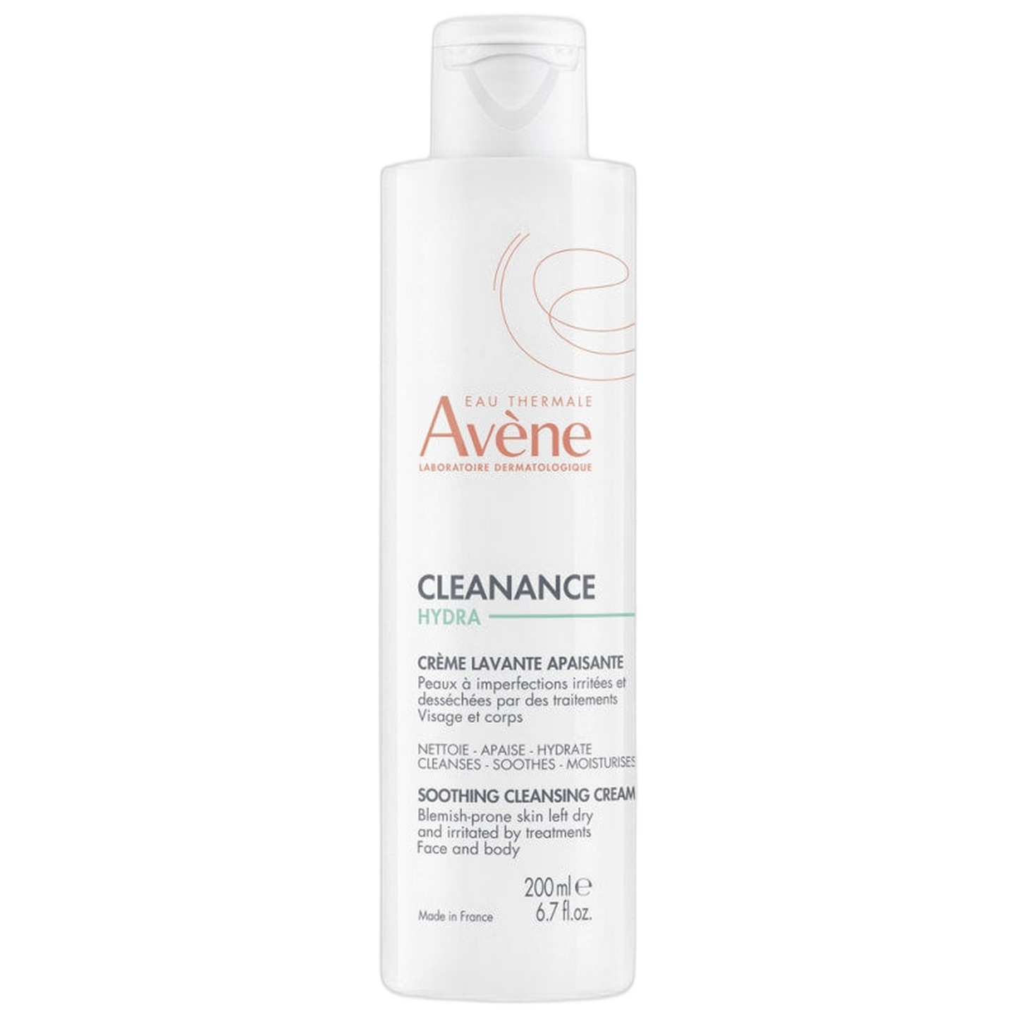 【AVENE】 CLEANANCE HYDRA CREME LAVANTE APAISANTE 200ml <6.76 fl oz>