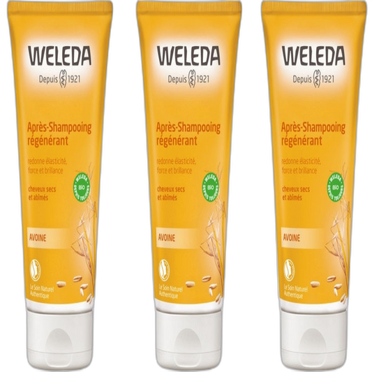 【Weleda】Après-shampoing Régénérant à l'Avoine 200 mL <6.8 fl oz> ensemble de 3 pièces