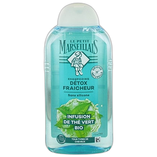 【Le Petit Marseillais】Shampoing Détox Fraîcheur Infusion de Thé Vert 250 mL <8.5 fl oz>