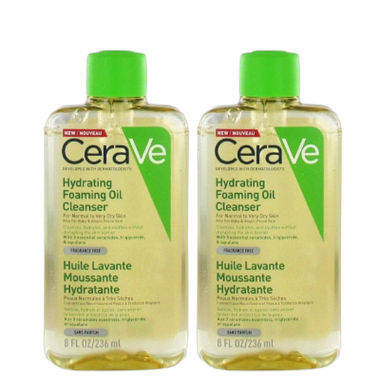 【CeraVe】 HYDRATING FOAMING OIL CLEANSER 236ml <7.98 fl oz> 2pc