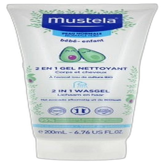 【Mustela】2 In 1 Cleansing Gel (Normal Skin) 200 mL <6.8 fl oz>