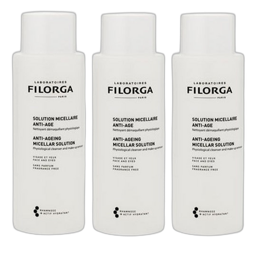 【FILORGA】Solution Micellaire Anti-Âge 400 mL <13.5 fl oz> Ensemble de 3 pièces