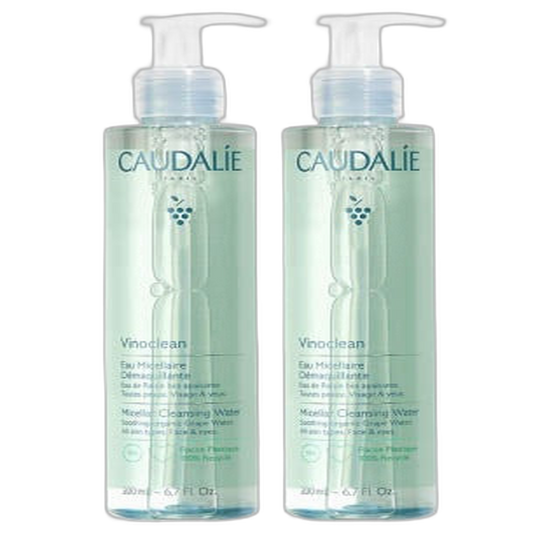 【Caudalie】Eau Micellaire Nettoyante Vinoclean 200 mL <6.8 fl oz> Ensemble de 2 pièces