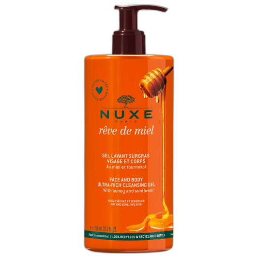【NUXE】Rêve De Miel Gentle Cleansing Gel For Face And Body 750 mL <25.4 fl oz>