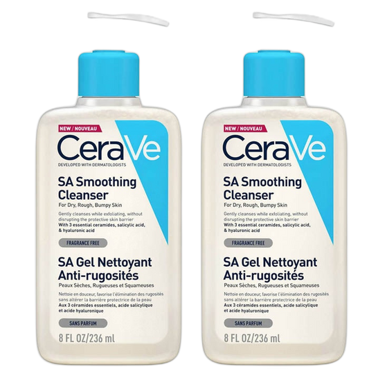 【CeraVe】 SA SMOOTHING CLEANSER - 236ml <7.98 fl oz> 2pc