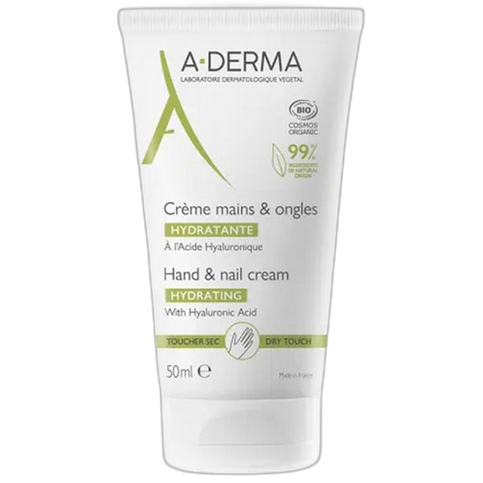 【A-DERMA】Crème Hydratante pour les Mains et les Ongles 50 mL <1.7 fl oz>