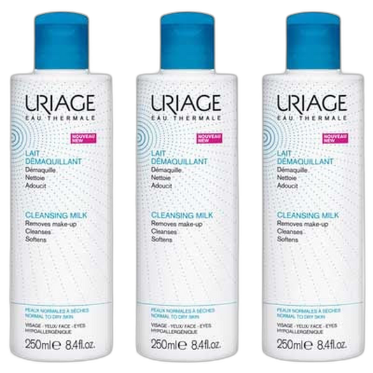 【Uriage】Lait Démaquillant 250 mL <8.5 fl oz> 3 pièces Set