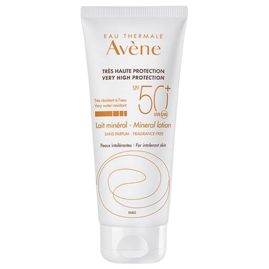 【AVENE】LAIT MINERAL SPF50+ PEAUX INTOLERANTES 100ml <3.38 fl oz>