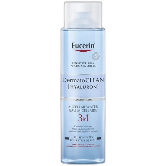 【Eucerin】ダーマトクリーン ヒアルロン ミセラーウォーター 3-in-1 400 mL <13.5 fl oz>