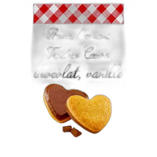 【Bonne Maman】Tender Hearts Chocolate Vanilla 9 Pieces