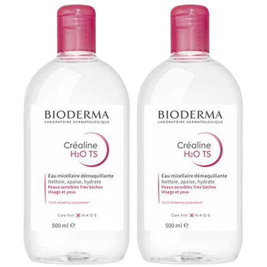 【BIODERMA】 CREALINE TS H2O 500ml <16.9 fl oz> 2pc set