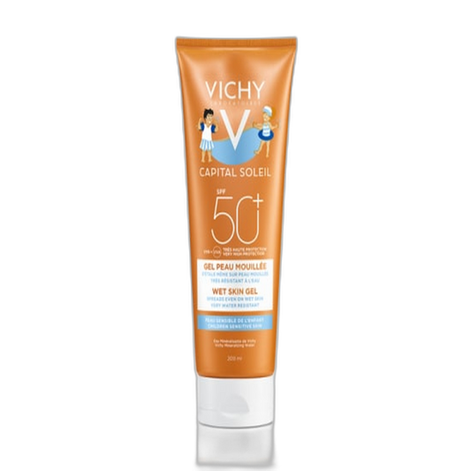 【Vichy】Capital Soleil Wet Skin Children's Gel SPF50+ 200 mL <6.8 fl oz>