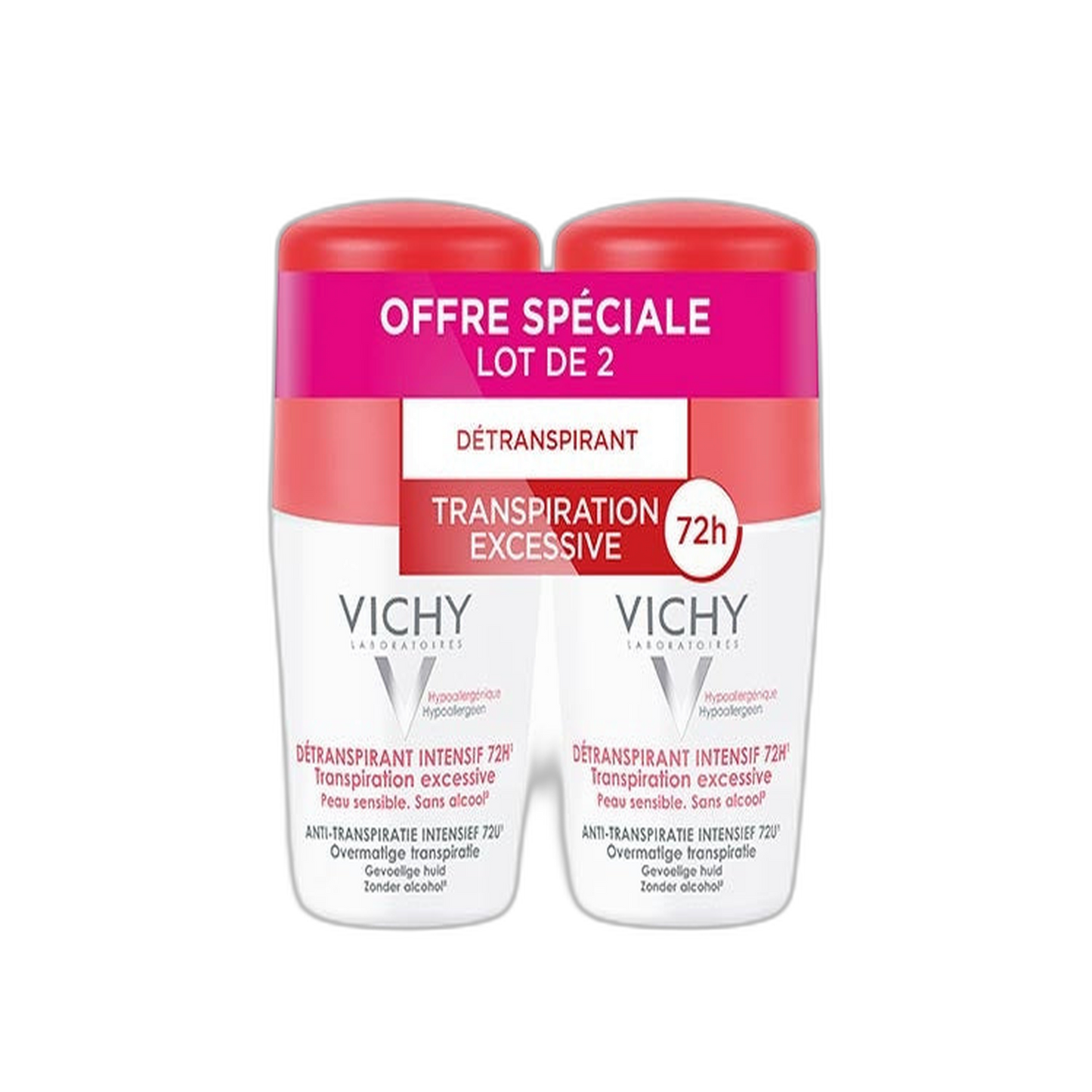 【Vichy】Déodorant Intensif 72H 50mL <1.7 fl oz> ensemble de 2 pièces