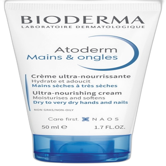 【Bioderma】Crème pour les Mains et les Ongles Atoderm 50 mL <1,7 fl oz>