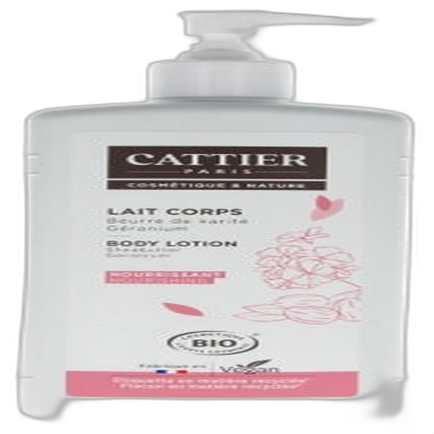 【Cattier】Lait Hydratant Nourrissant pour le Corps 500 mL <16.9 fl oz>