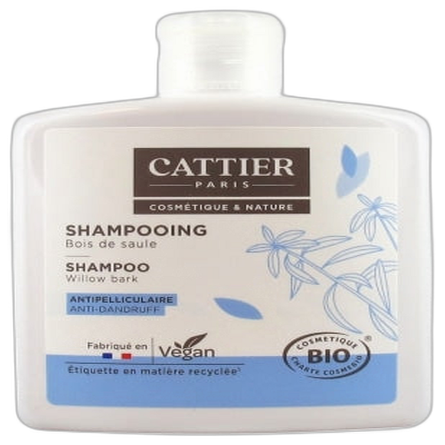 【Cattier】Shampooing Anti-Pelliculaire - Bois de Saule 250 mL <8.5 fl oz>
