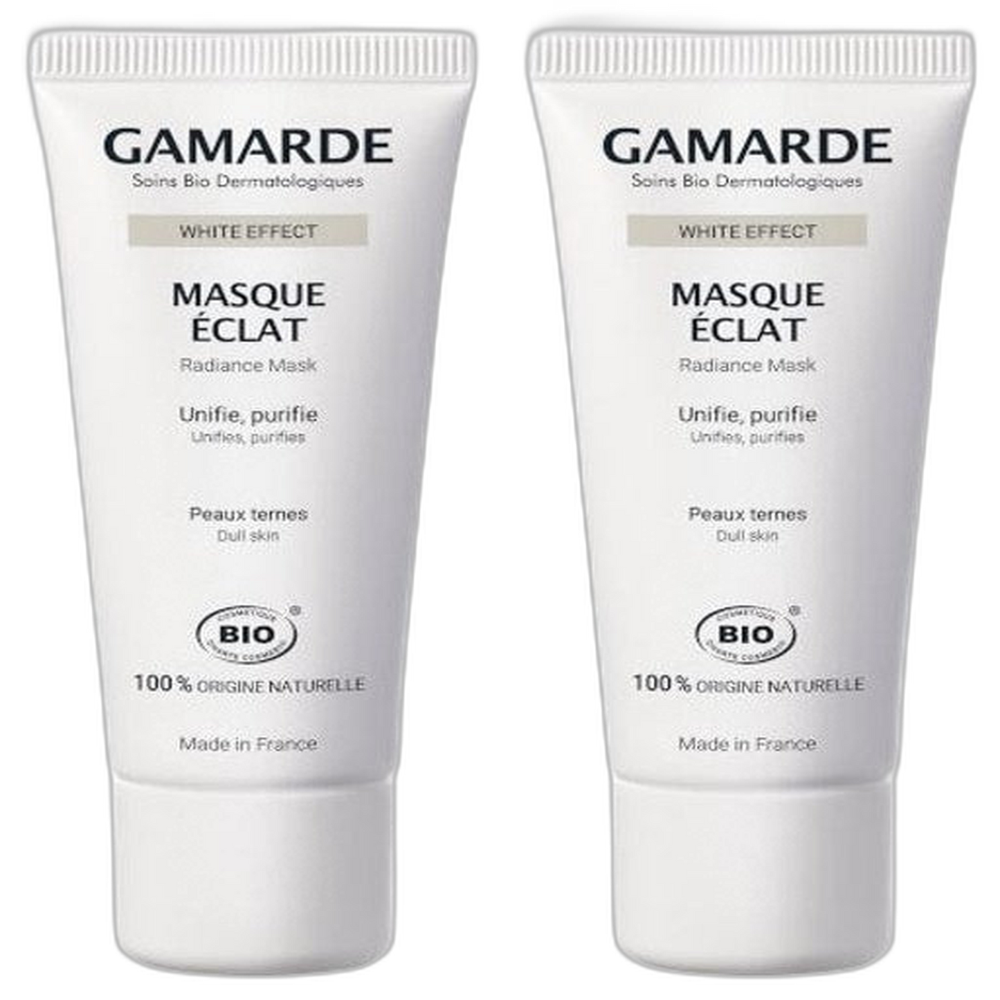 【Gamarde】Masque Éclat Blanc 40 mL <1,4 fl oz> ensemble de 2 pièces