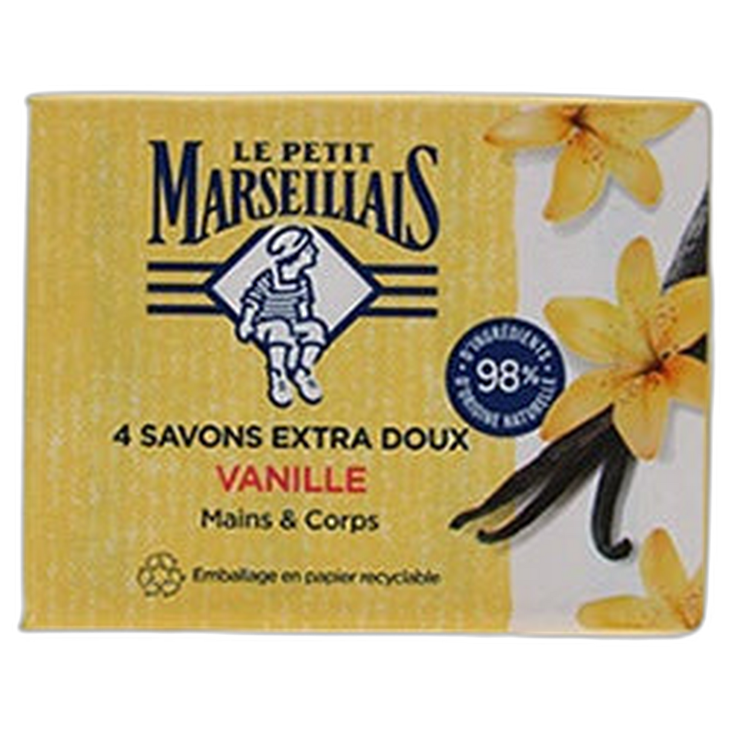 【Le Petit Marseillais】エクストラソフト バニラ ソープ 100g <7.05 oz> 4個セット