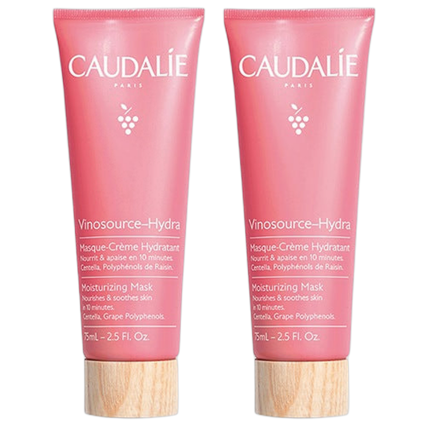 【CAUDALIE】VINOSOURCE-HYDRA MASQUE-CREME HYDRATANT 75ml <2.5 fl oz> 2pc