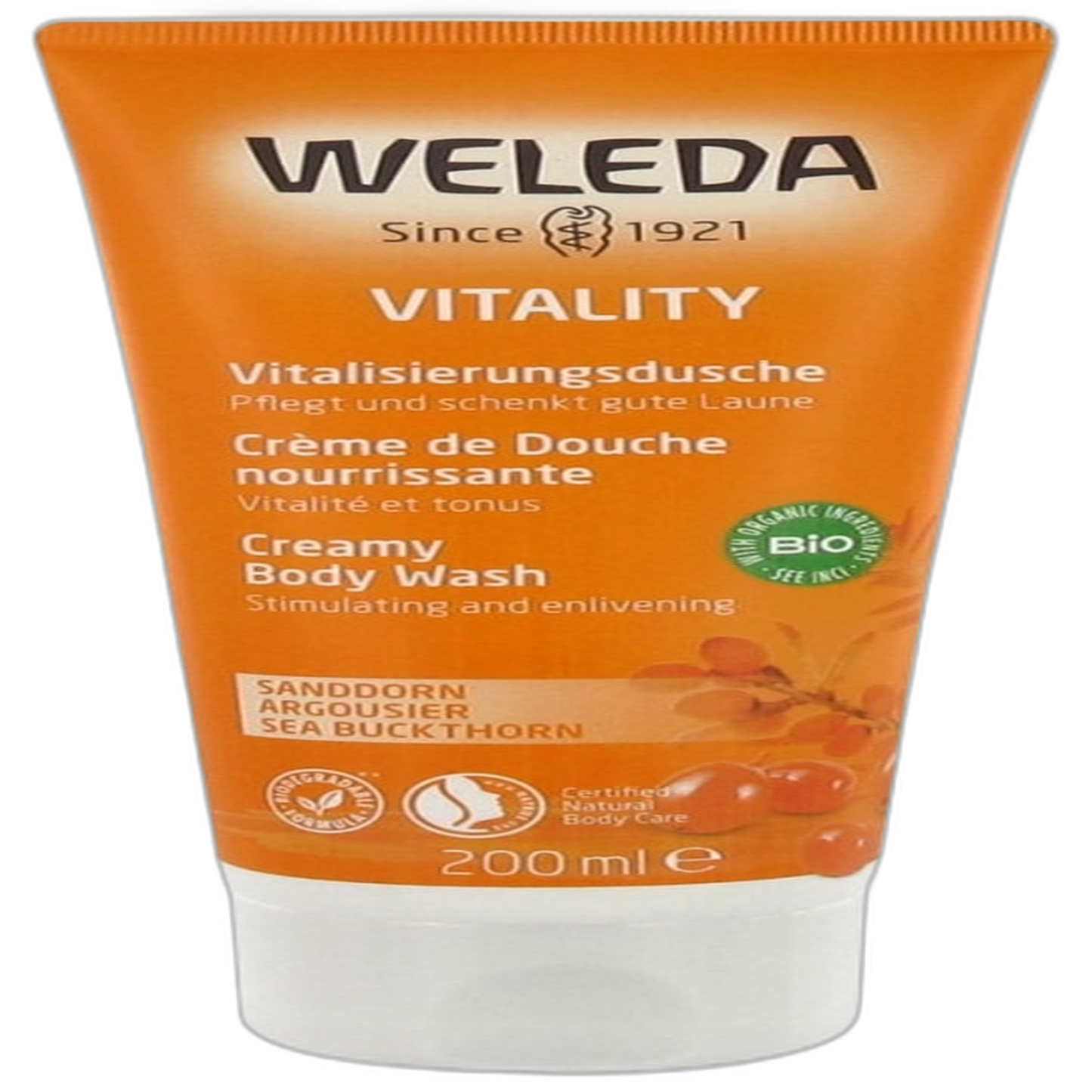 【Weleda】Crème de Douche à l'Argousier 200 mL <6.8 fl oz>