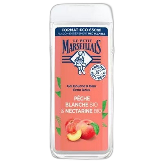 【Le Petit Marseillais】Peach Nectar Shower Gel 650 mL <22.0 fl oz>