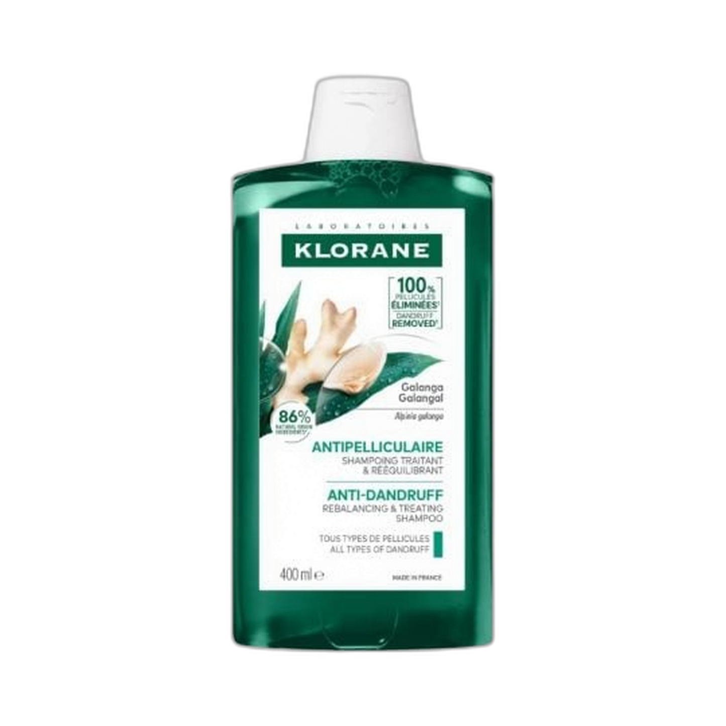 【Klorane】Shampooing Antipelliculaire Rééquilibrant au Galanga 400 mL <13.5 fl oz>