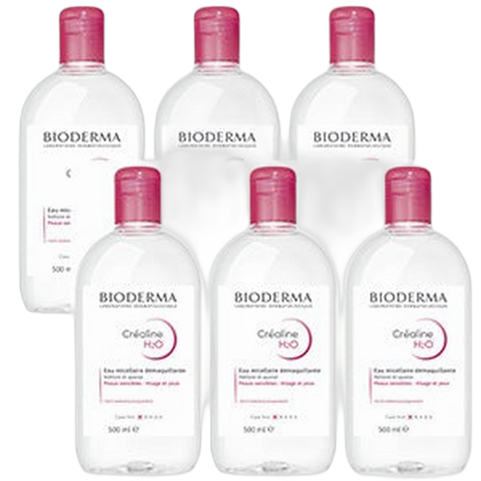 【BIODERMA】 CREALINE H2O 500ml <16.9 fl oz> 6pc set