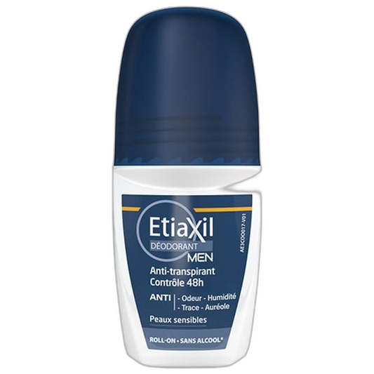 【Etiaxil】Deodorant Men Anti-Perspirant Roll-On 48H Sans Alcool 50 mL <1.7 fl oz>