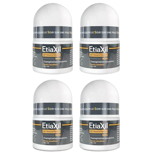 【Etiaxil】DETRANSPIRANT MEN SENSITIVE SKIN ROLL‑ON 15ml <0.5 fl oz> 4pc