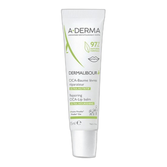 【A-DERMA】Baume à Lèvres Réparateur Cica Dermalibour+ 15 mL <0.5 fl oz>