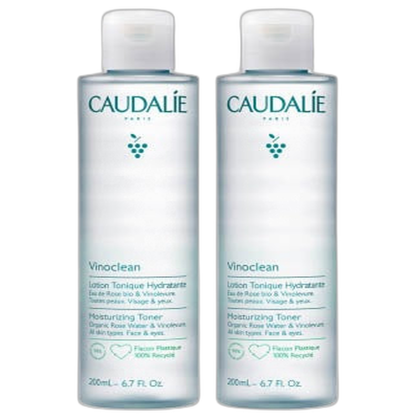 【Caudalie】Vinoclean Hydrating Tonic Lotion - 200 mL <6.8 fl oz> 2pc set