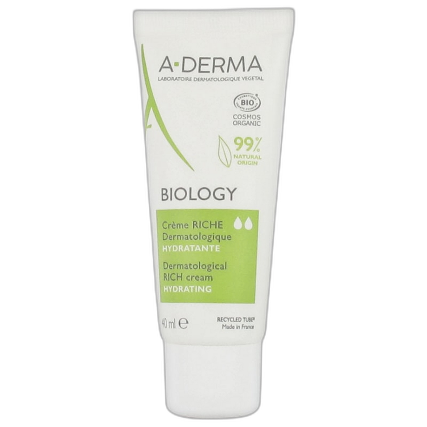 【A-DERMA】Crème Hydratante Dermatologique Riche 40 mL <1.4 fl oz>