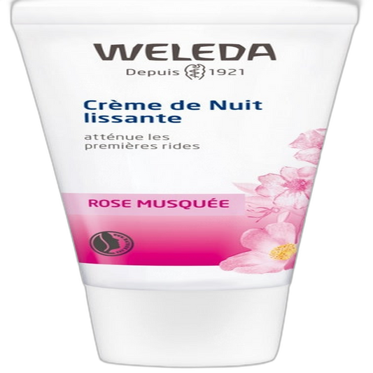 【Weleda】Crème de Nuit Lissante à la Rose Musquée 30 mL