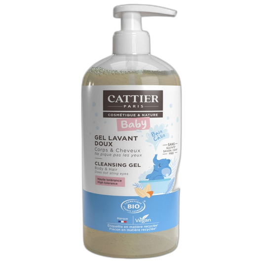【Cattier】Gentle Cleansing Gel (Baby) 500 mL <16.9 fl oz>