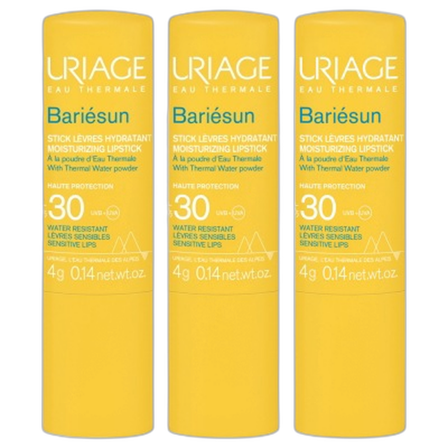 【Uriage】Baume à Lèvres Bariesun SPF30 4 g <0.14 oz> 3 pièces Set