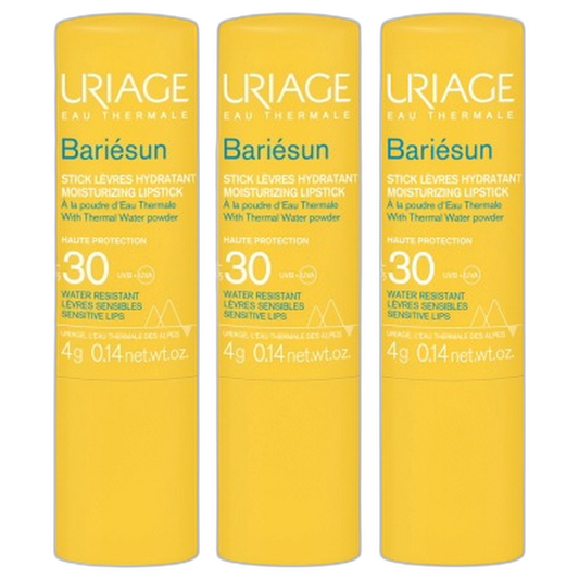 【Uriage】Baume à Lèvres Bariesun SPF30 4 g <0.14 oz> 3 pièces Set