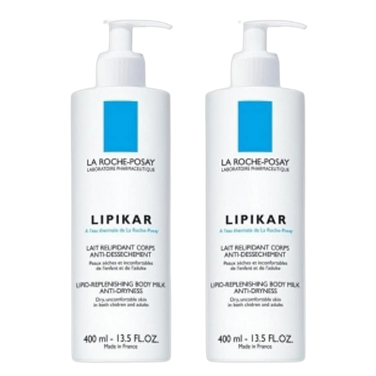 【LA ROCHE POSAY】LIPIKAR LAIT RELIPIDANT CORPS ANTI-DESSECHEMET 400ml <13.53 fl oz> 2pc set