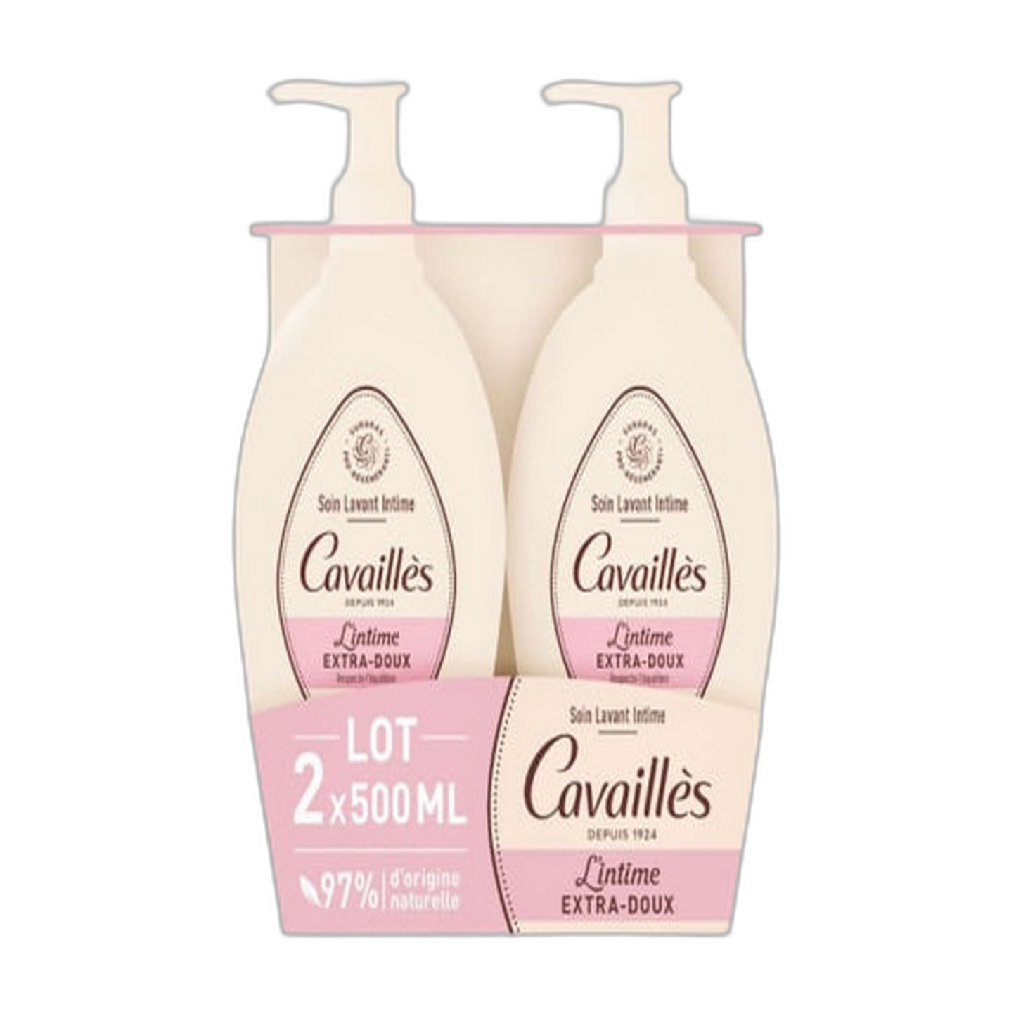 【Rogé Cavaillès】Extra-Gentle Intimate Cleansing Care Daily Use 500 mL <16.9 fl oz> 2pc set