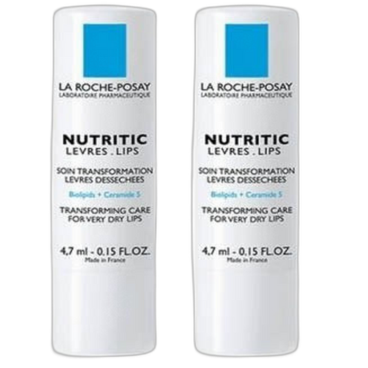 【La Roche-Posay】Nutritic Lèvres 4,7 mL <0,16 fl oz> Ensemble de 2 pièces