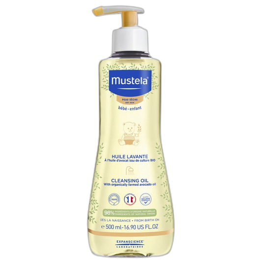 【Mustela】Baby Cleansing Oil 500 mL <16.9 fl oz>