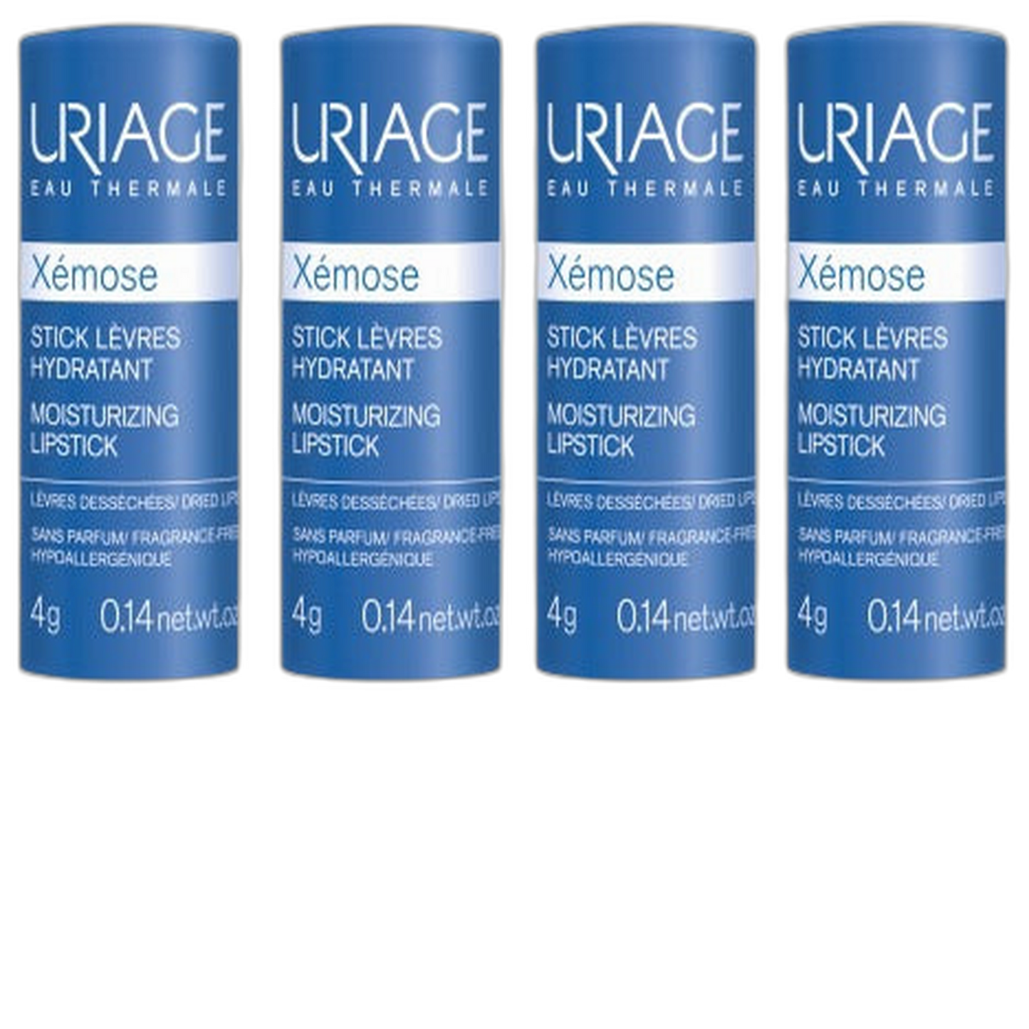 【Uriage】Xémose 護唇膏 4 g <0.14 oz> 4件組合