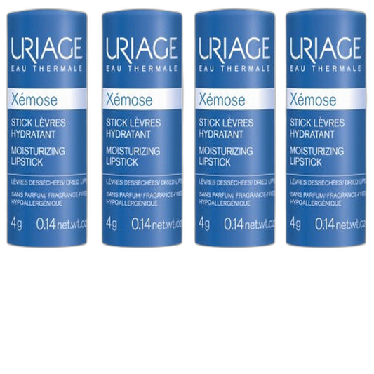 【Uriage】Baume à lèvres Xémose 4 g <0.14 oz> Ensemble de 4 pièces