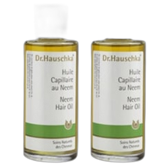 【Dr. Hauschka】Huile de Neem pour Cheveux - Traitement Revitalisant Intensif 100 mL <3.4 fl oz> ensemble de 2 pièces