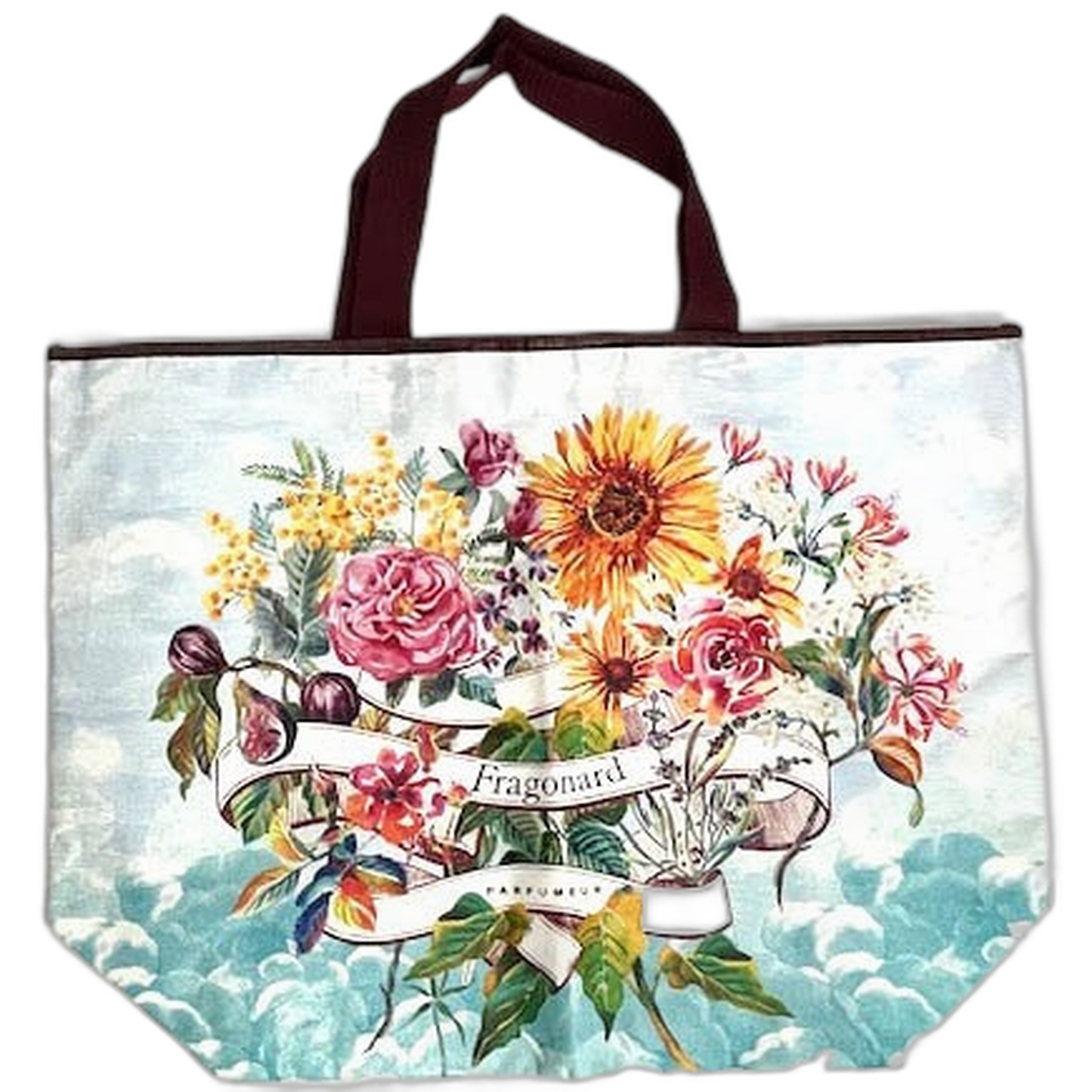 【Fragonard】Vinyl Shopping Bag “Tournesol” 55 × 43 cm