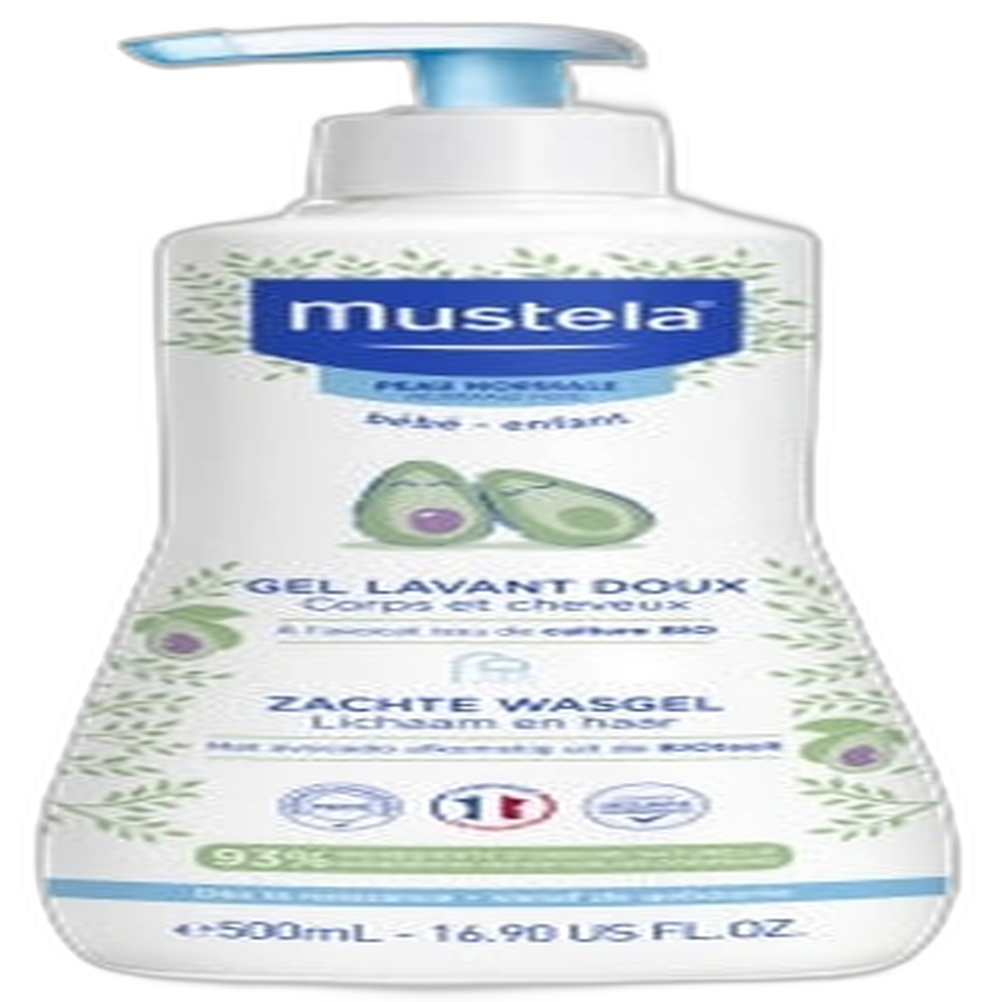 【Mustela】温和洁肤凝胶（普通皮肤）500 mL <16.9 fl oz>