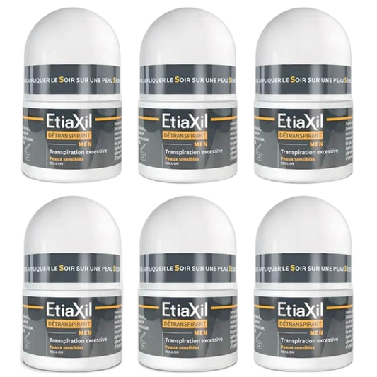 【Etiaxil】DETRANSPIRANT MEN SENSITIVE SKIN ROLL‑ON 15ml <0.5 fl oz> 6pc