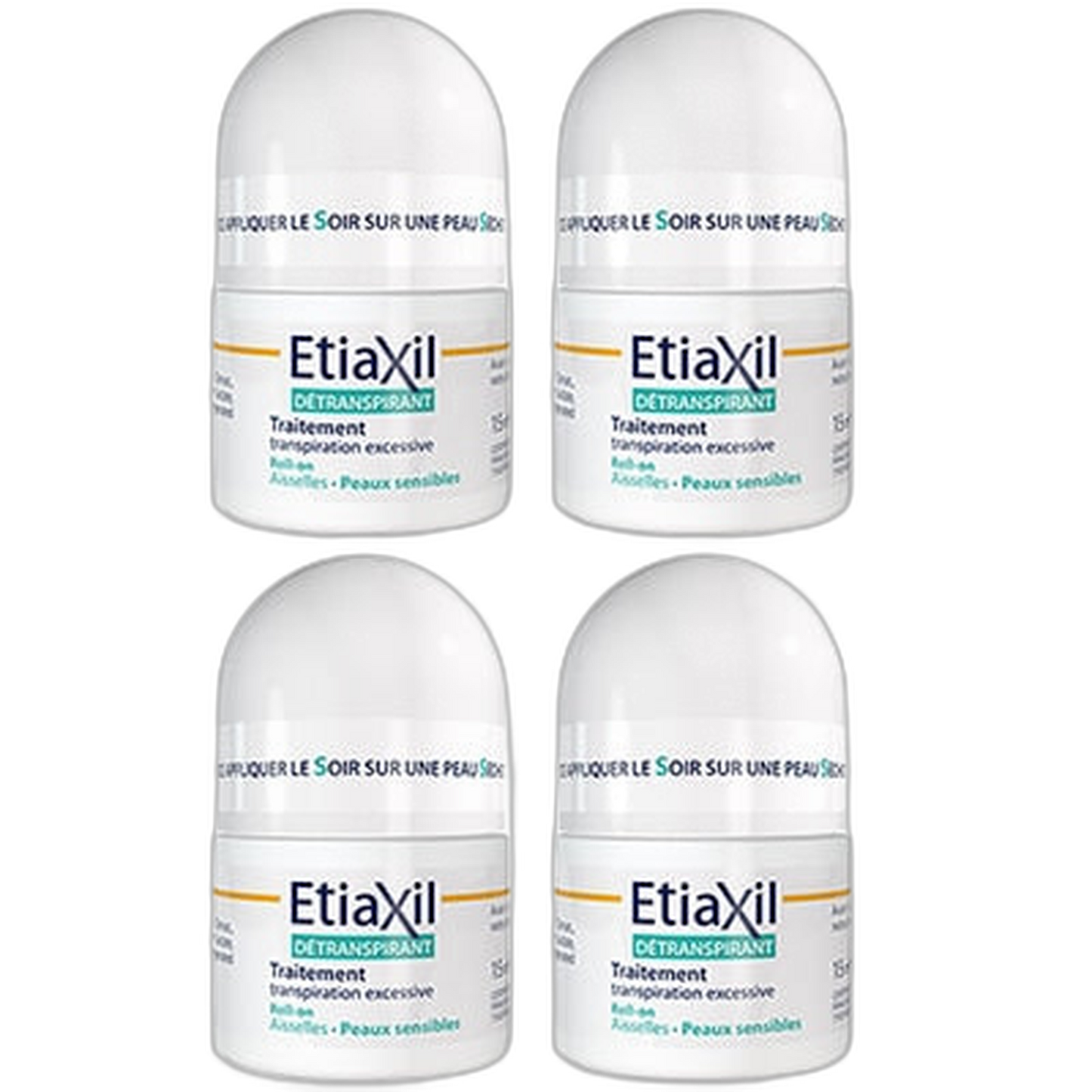 【Etiaxil】敏感肌膚除臭劑 15mL <0.51 fl oz> 4件組