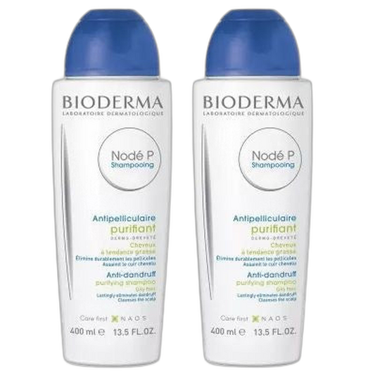 【Bioderma】Shampoing Node P - Grande Taille 400 mL <13.53 fl oz> Ensemble de 2 pièces