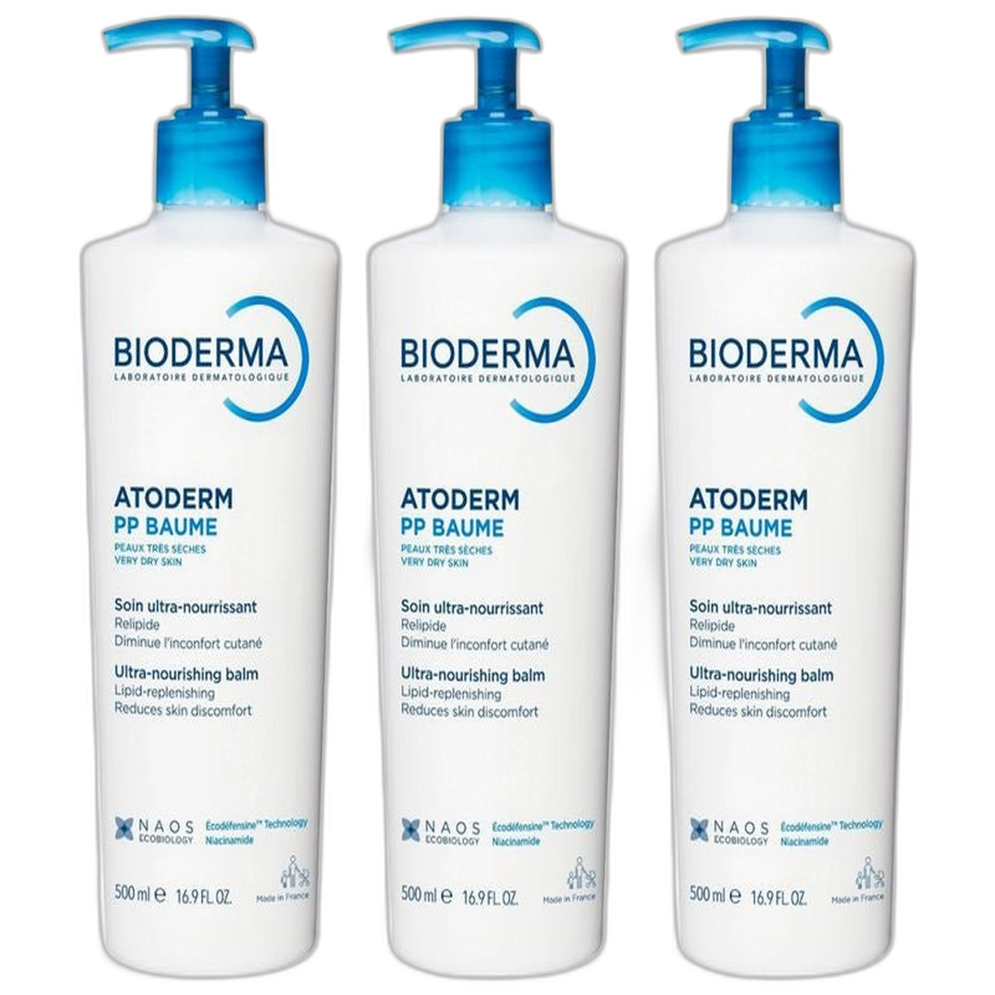 【Bioderma】아토덤 PP 밤 500 mL <16.9 fl oz> 3개 세트